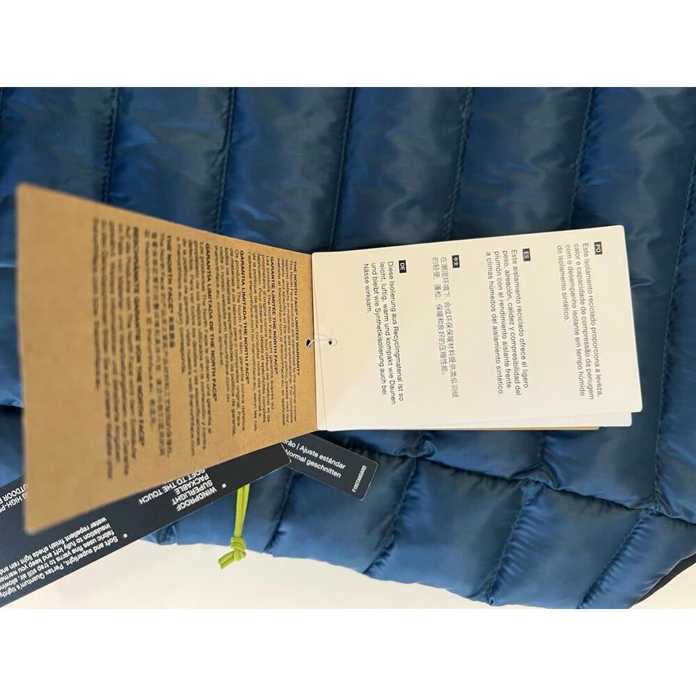 $180 Men's The North Face Terra Peak Insulated Hiking Camping Vest Petrol Blue M - Picture 5 of 12